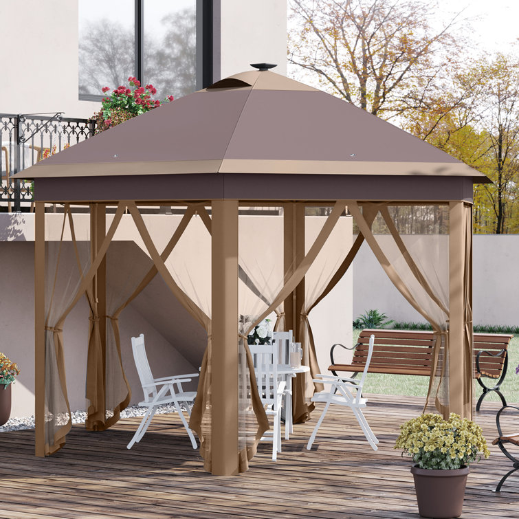 Gazebo tent hotsell with netting